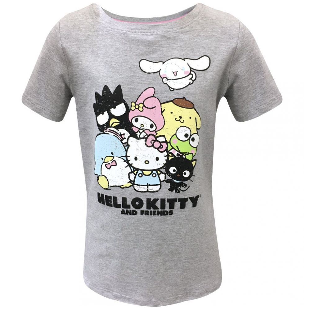 Playera con Manga Corta Hello Kitty & Friends