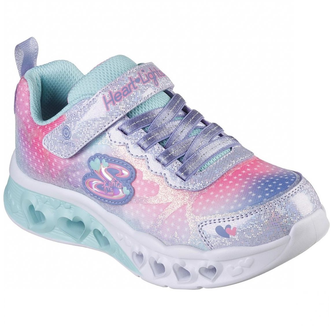 Tenis Flutter Heart 17-22 Morado Skechers  para Niña