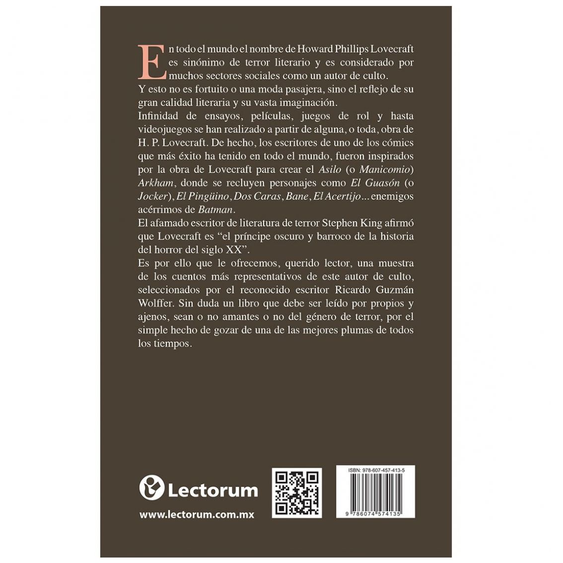 Cuentos de Terror de H.p. Lovecraft Lectorum