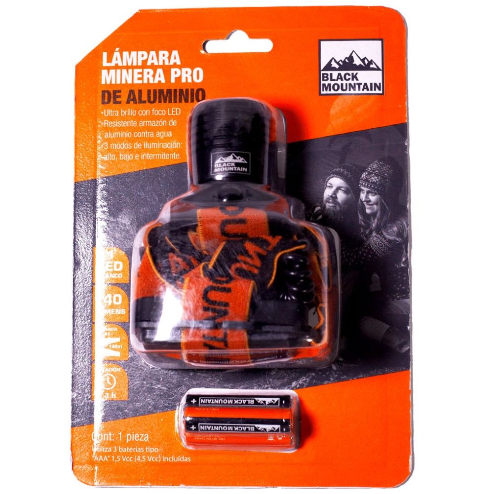 Lámpara de Minero Pro Aluminio Black Mountain