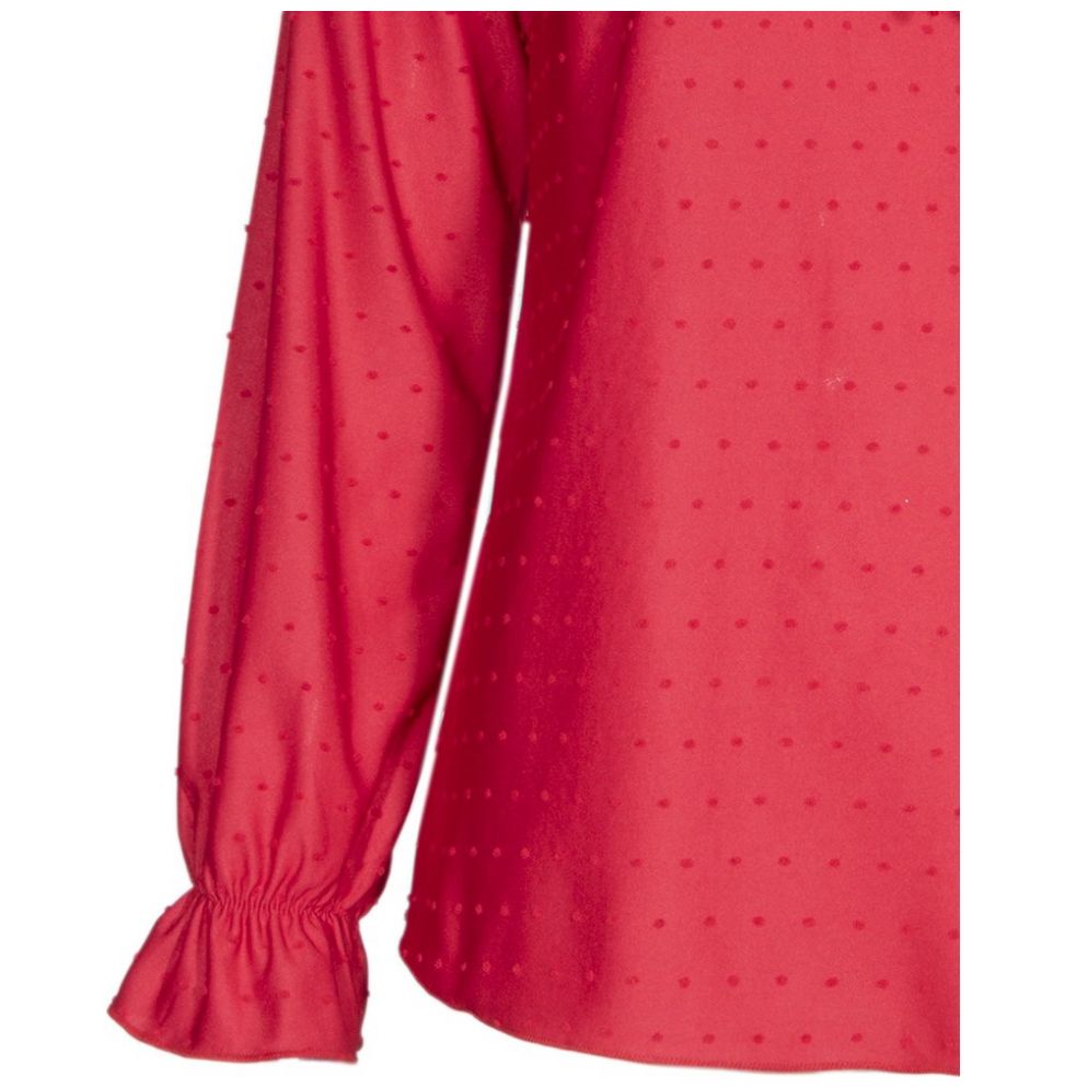 Blusa Escote V con Escarola Manga Larga Apostrophe