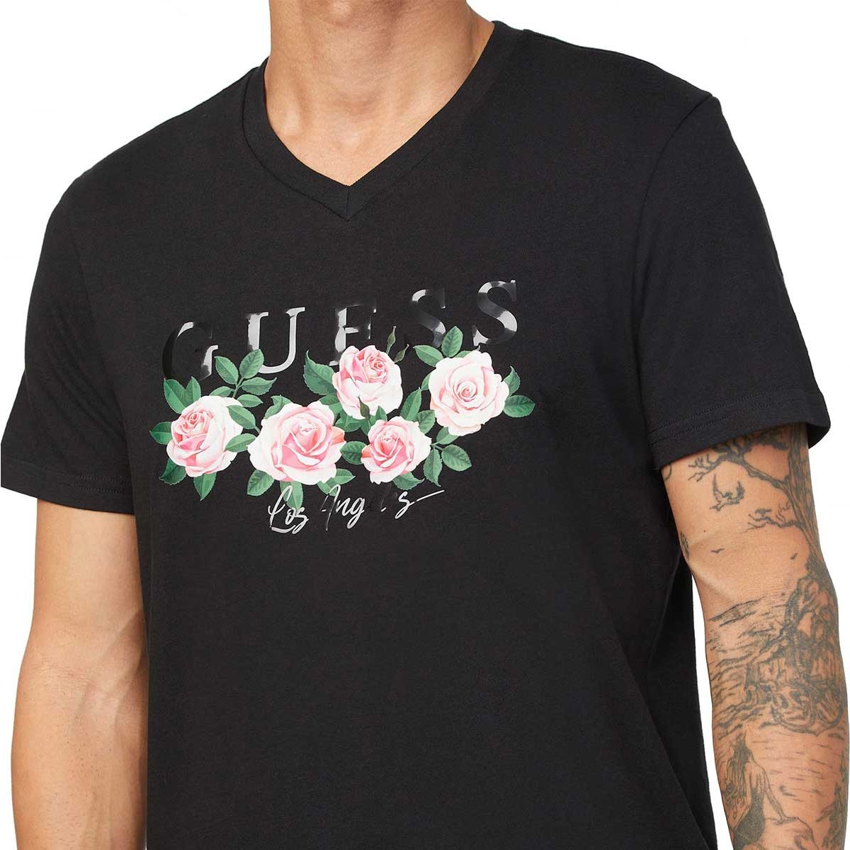 Playera Manga Corta Guess Factory Modelo  X2Yi33Kak90Jblk para Hombre