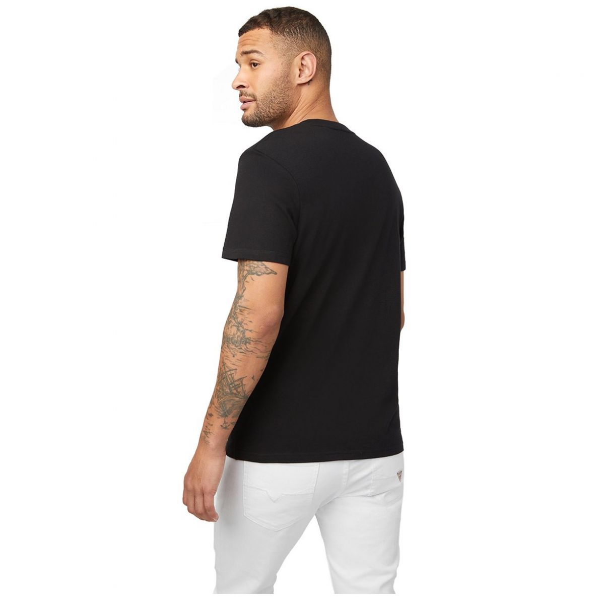 Playera Manga Corta Guess Factory Modelo  X2Yi33Kak90Jblk para Hombre