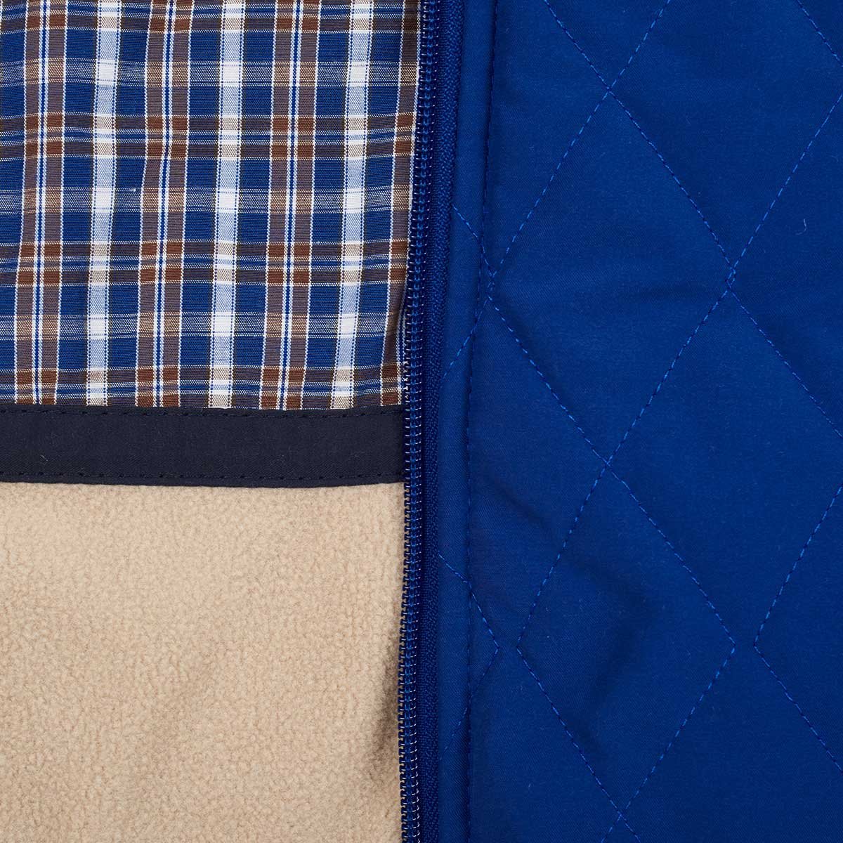 Chaleco Capitonado de Rombo Azul Rey Rcb Polo Club para Hombre