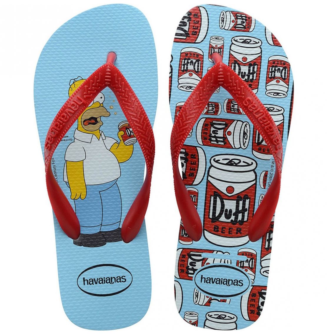 Sandalia Roja Havaianas Modelo 4137889-2404 para Hombre