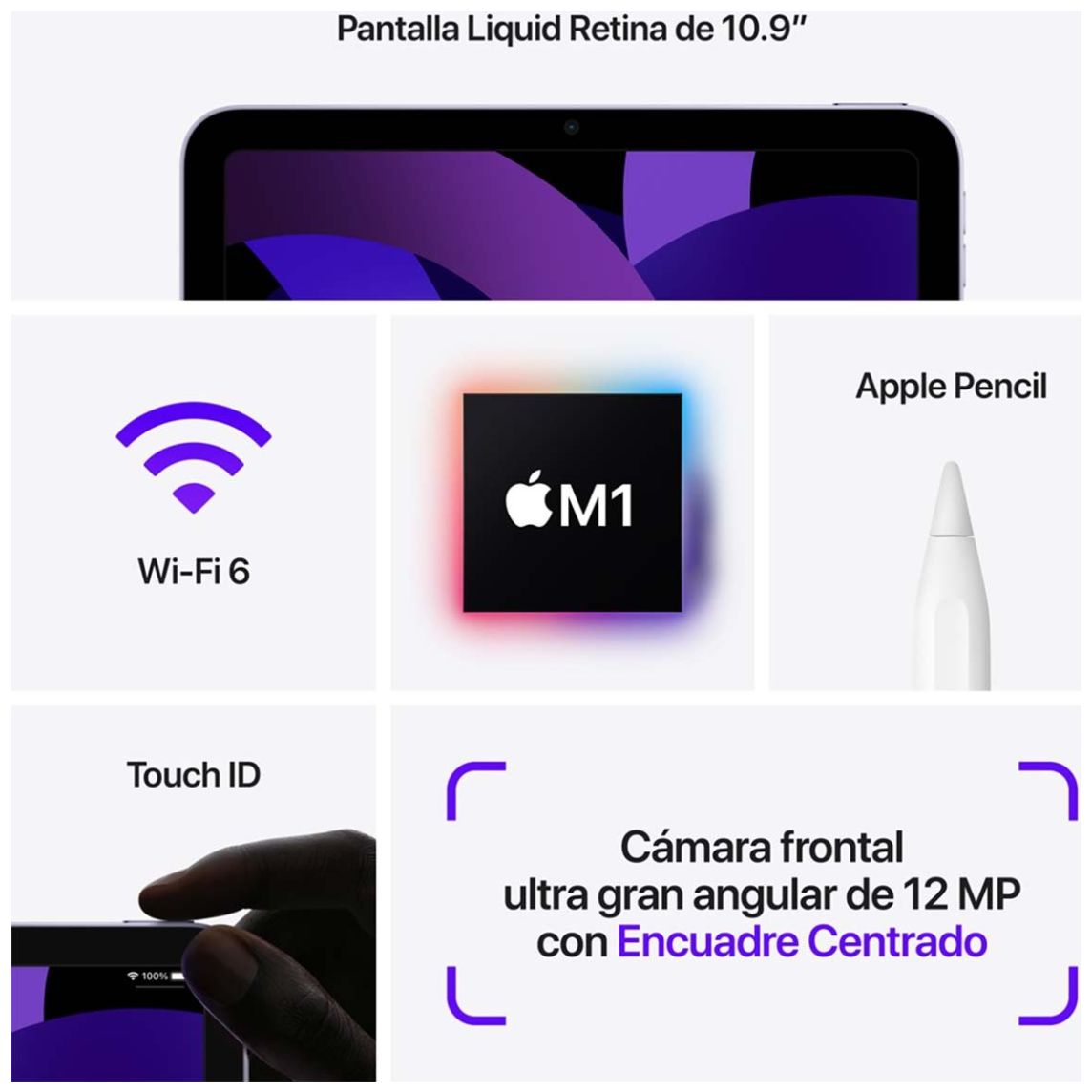 Ipad Air Wf 10.9 64Gb Mm9C3Lza Gris Espacial