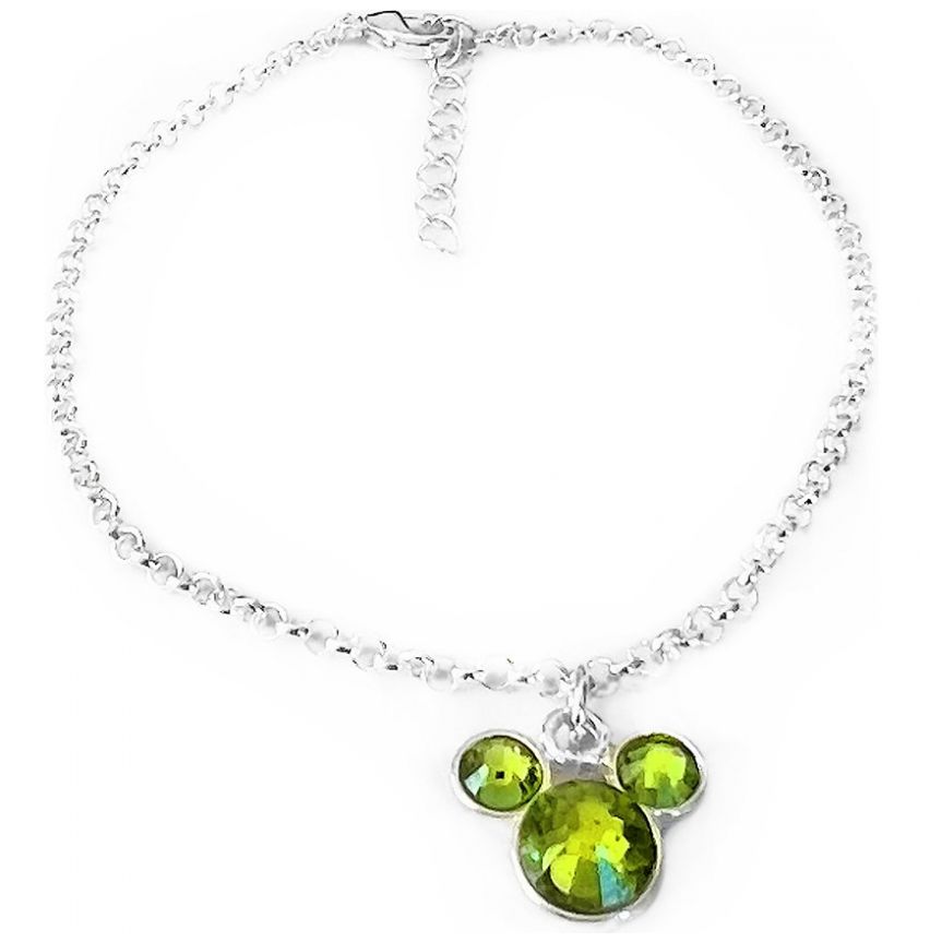 Pulsera Mickey Peridoto Disney