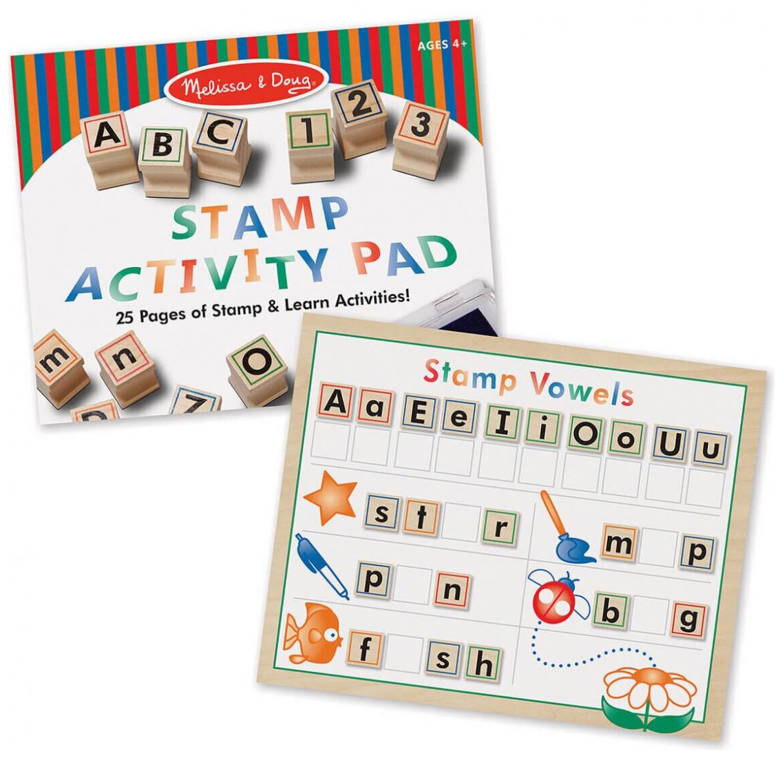 Juego de Sellos Letras Y Números Melissa And Doug Bandai