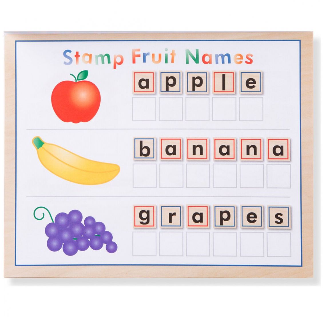 Juego de Sellos Letras Y Números Melissa And Doug Bandai