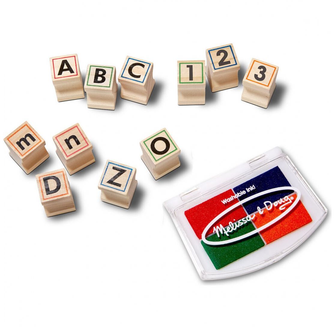 Juego de Sellos Letras Y Números Melissa And Doug Bandai