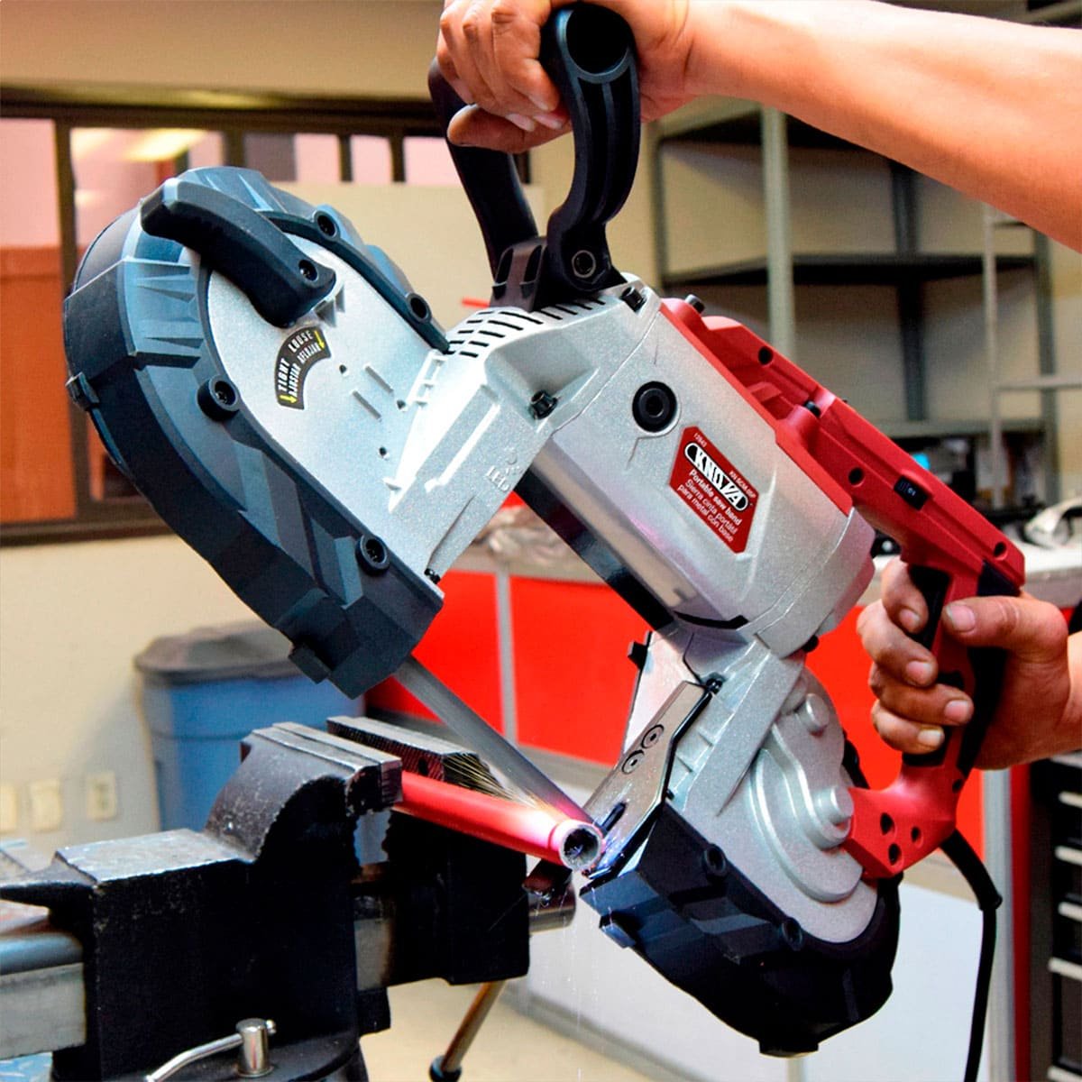 Sierra Cinta Portátil para Metal con Base Knova