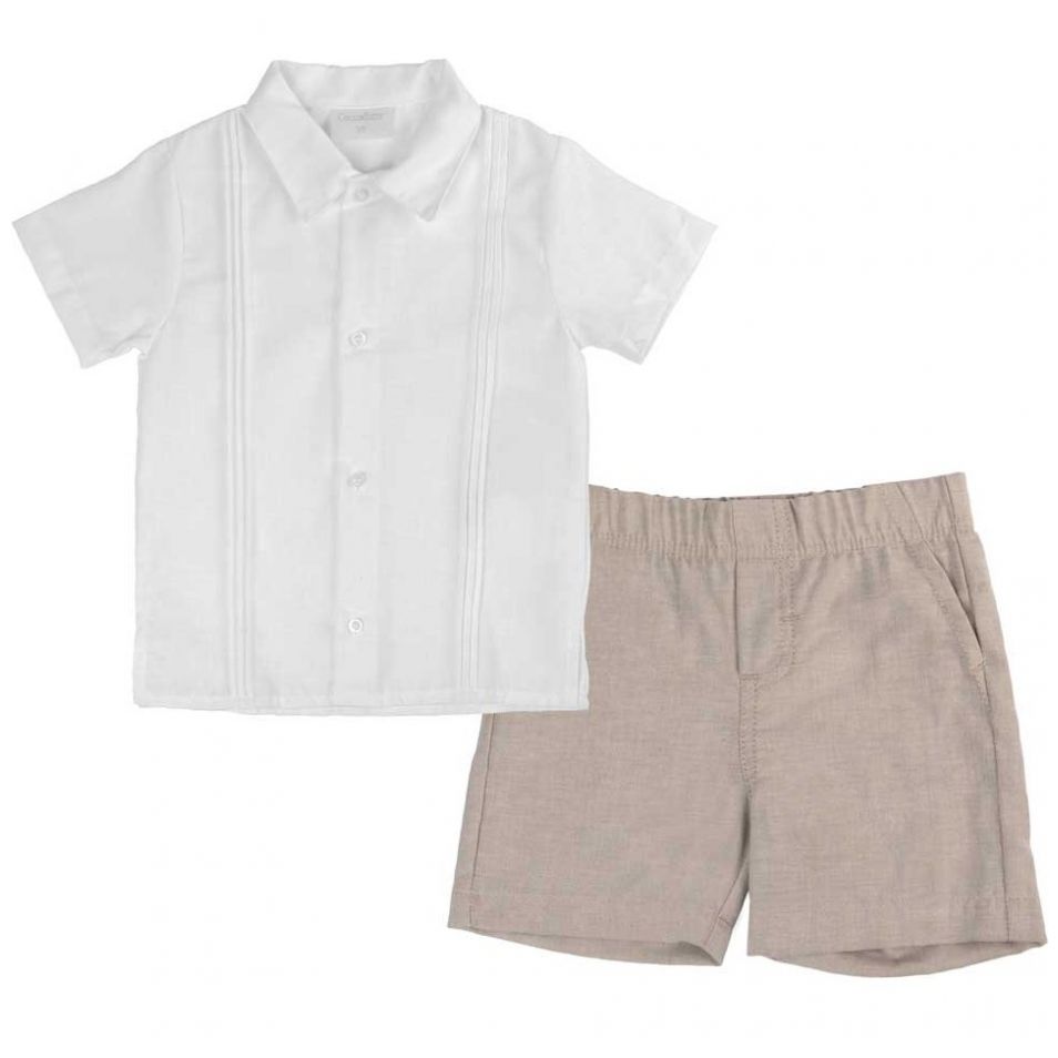 Conjunto Guayabera Guayabera Y Bermuda Conjunto Short Con