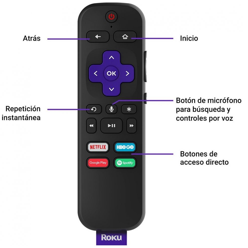 Roku Streambar - Dispositivo de Streaming 4K/hd/hdr y Audio Premium, Todo en Uno, Incluye Control Remoto de Voz