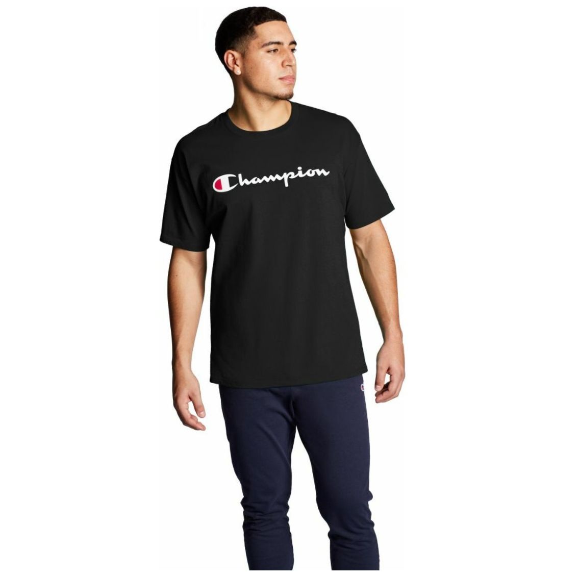 Playera Negra Champion para Hombre