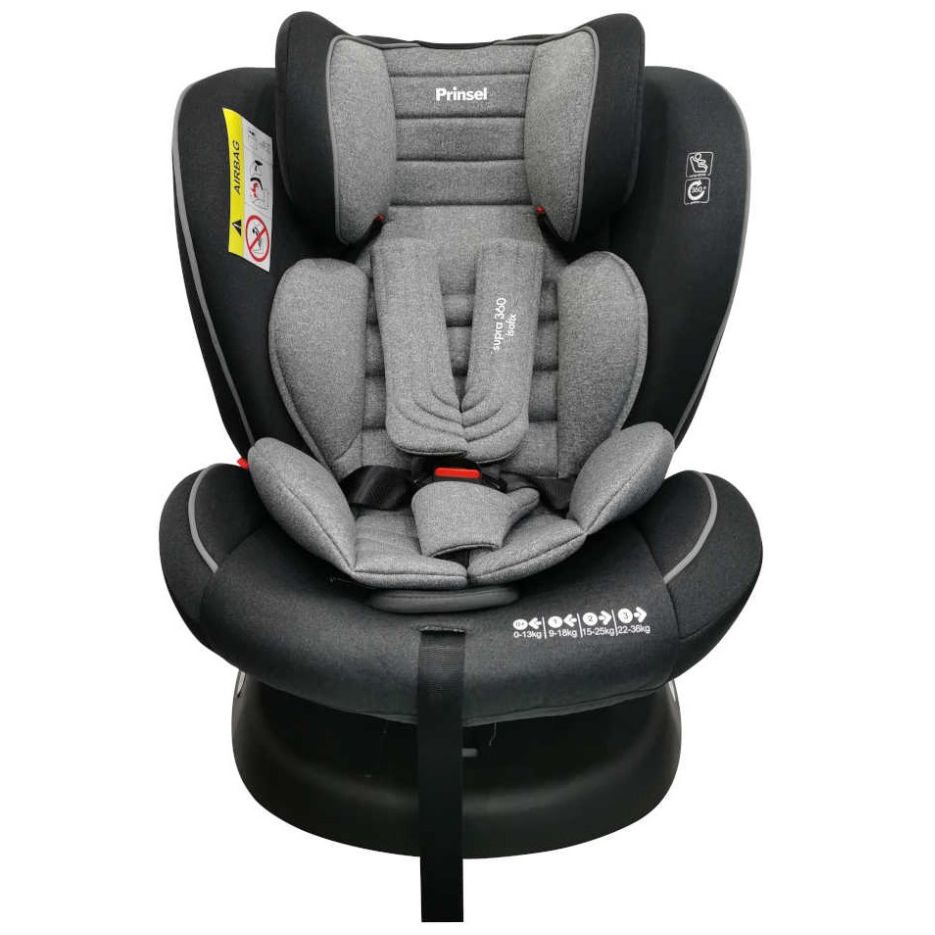 Autoasiento Supra 360 para Bebé Gris Prinsel