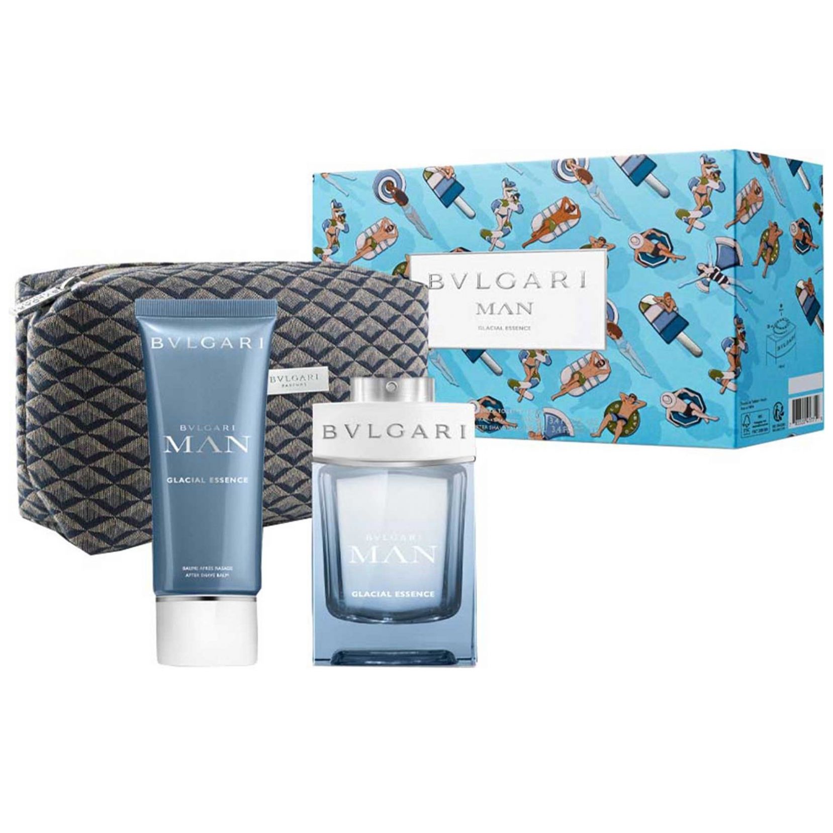 Set para Hombre Bvlgari Man Glacial Essence Edp 100 Ml