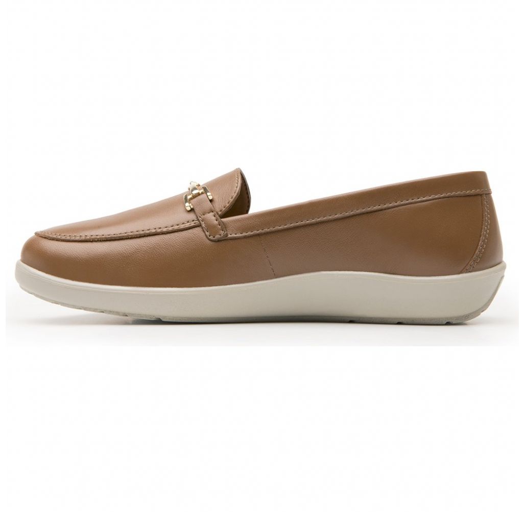 Mocasín para Mujer con Herraje Café Flexi