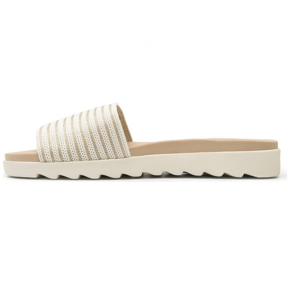 Sandalia Flat Beige Flexi