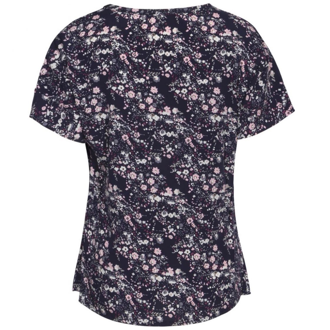 Blusa Estampada Manga Corta Apostrophe para Mujer Petite