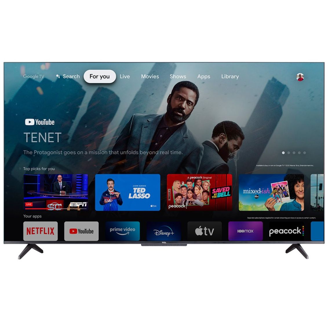Pantalla Tcl 65" Qled 4K Google Tv 65S546