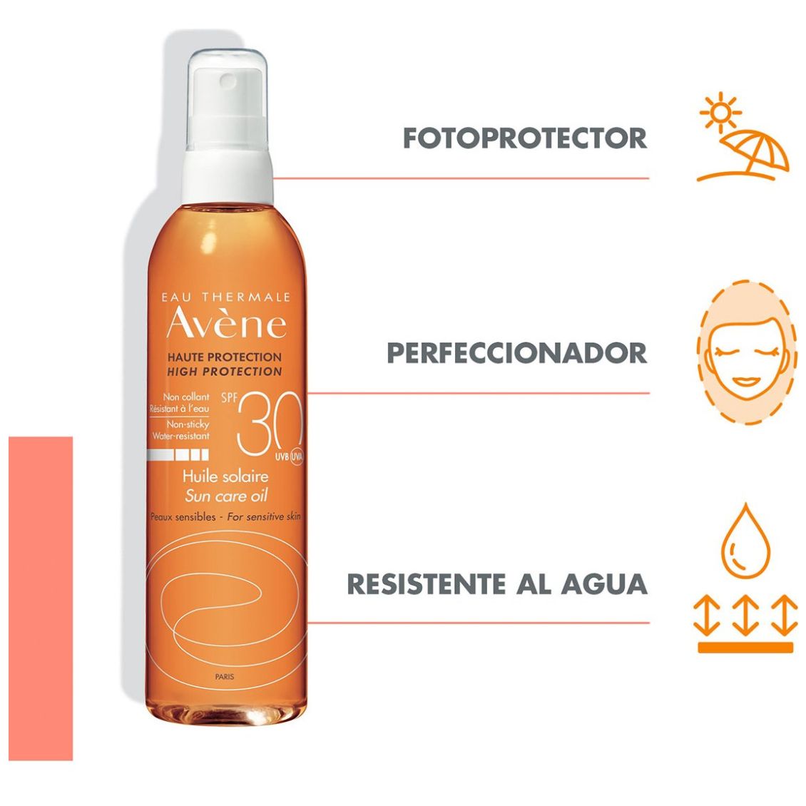 Avène A-Aceite Solar Fps30 200Ml-Nuevo