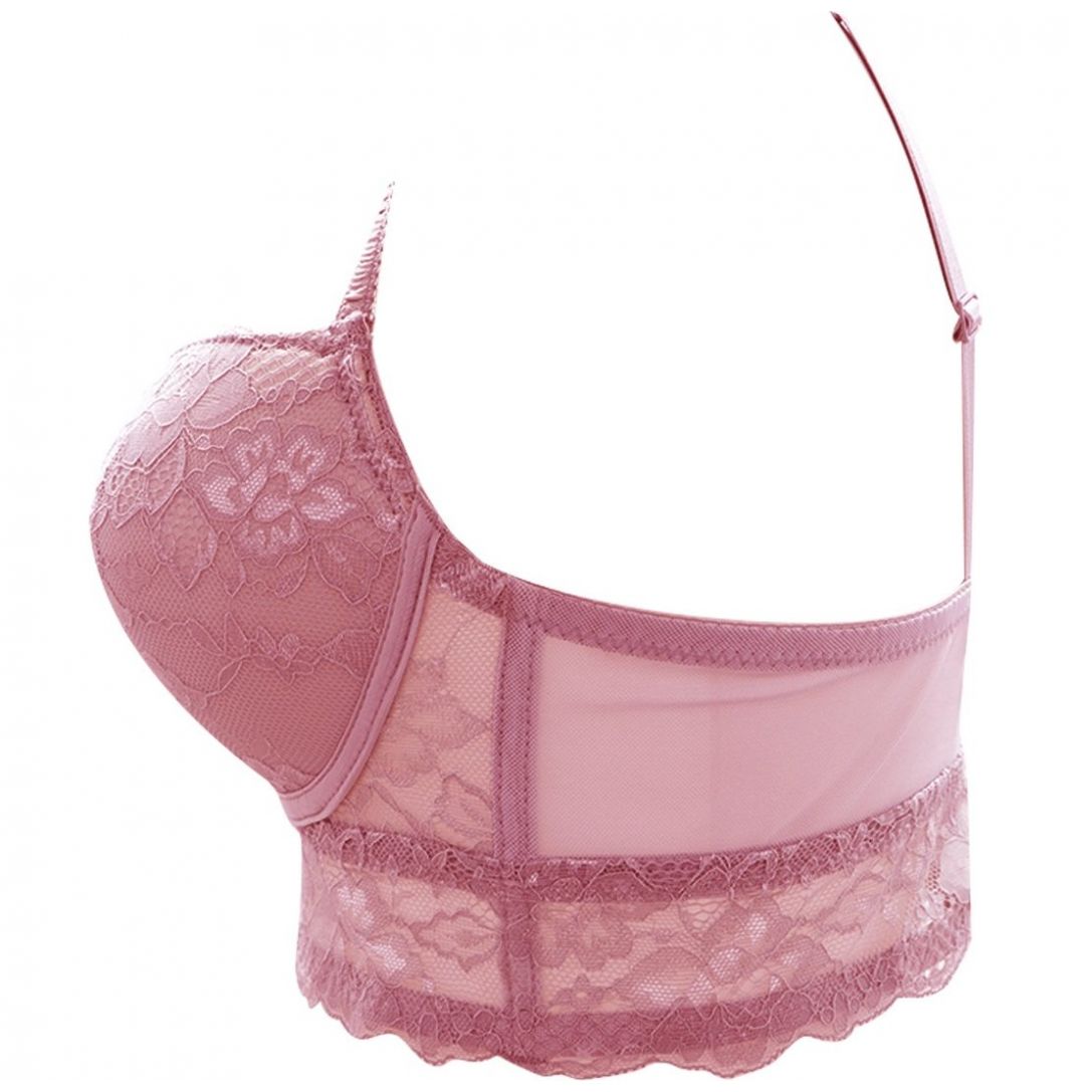 Brasier Peto Largo de Encaje con Varilla Couture 23913