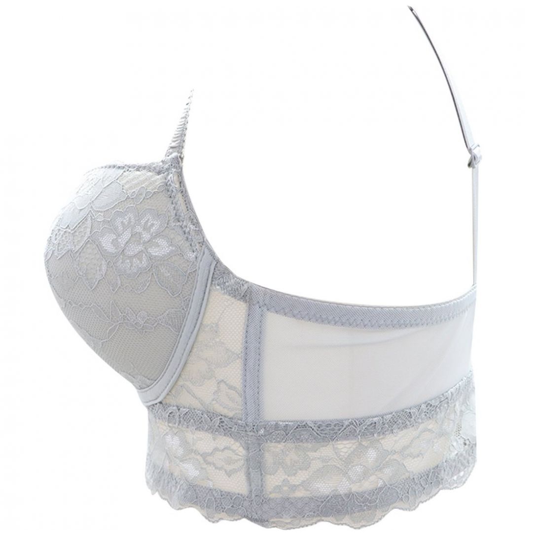 Brasier Peto Largo de Encaje con Varilla Couture 23913
