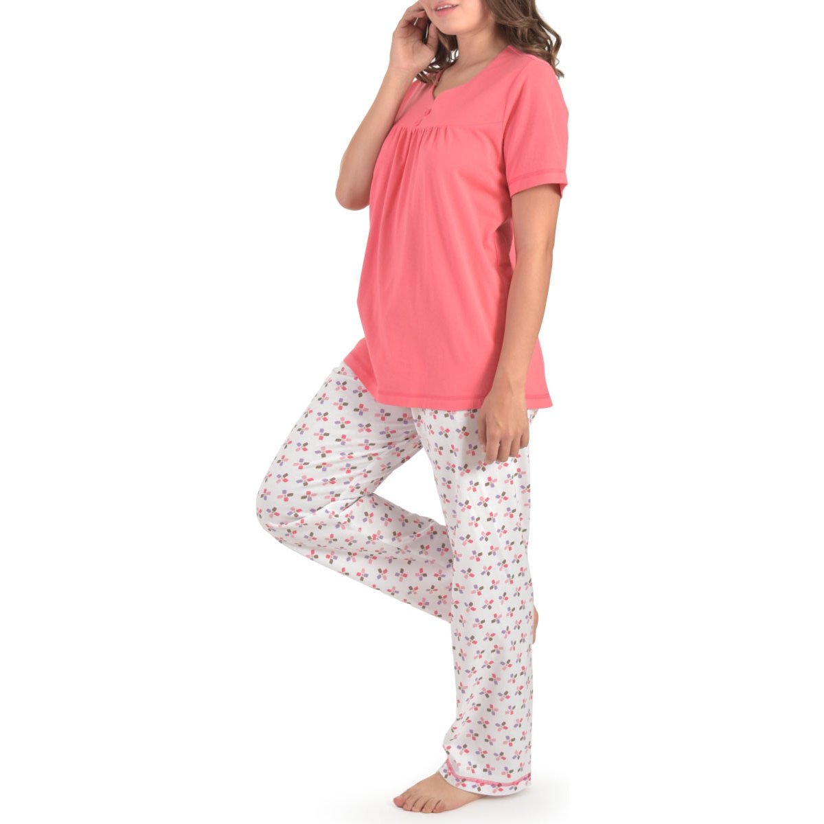 Pijama para Mujer Combinada Escote Redondo Y Pantalón Thaiss