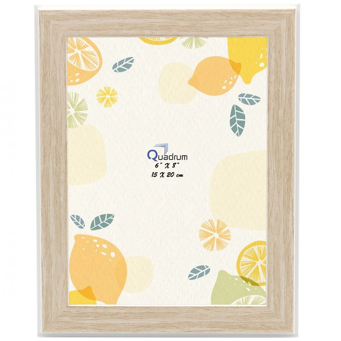 Portaretratos Gris Claro Liso 6X8" Quadrum