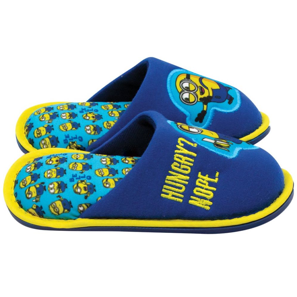 Pantufla Sorrento Ch-Xg Azul Minions  para Niño