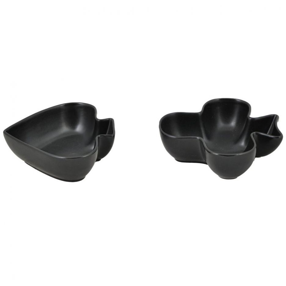 Home Nature Set de 4 Botaneros Póker Trebol