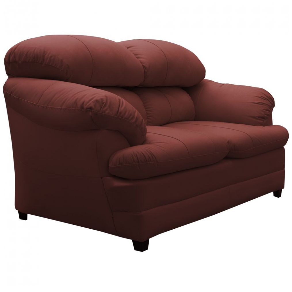 Love Seat Valery en Piel Vinil Rojo Quemado Artaban