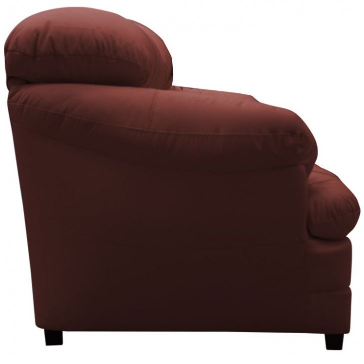 Love Seat Valery en Piel Vinil Rojo Quemado Artaban
