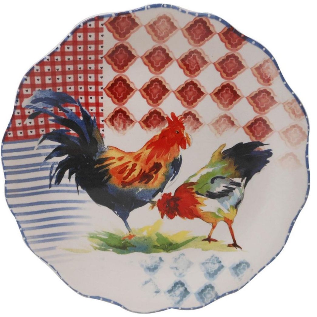 Plato Extendido Rooster Vintage Home