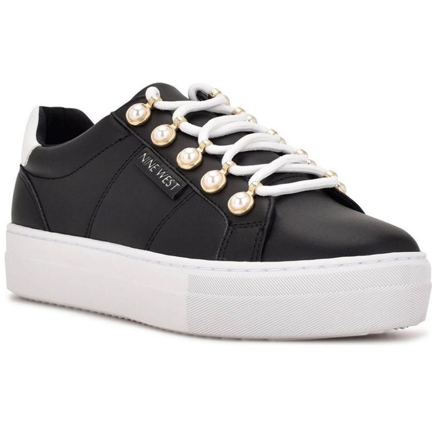Tenis Estampado Liso Negro Nine West