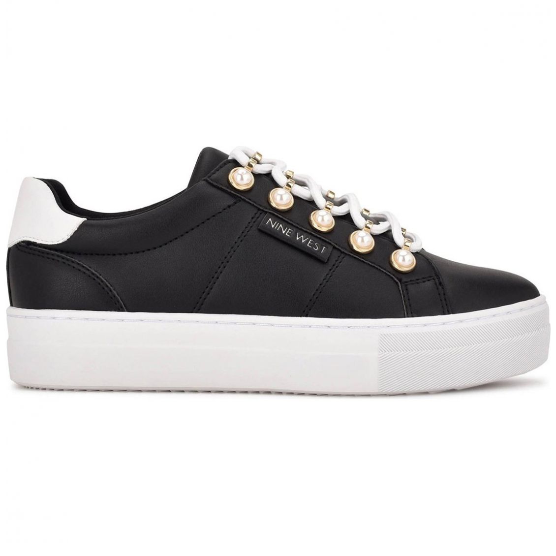 Tenis Estampado Liso Negro Nine West