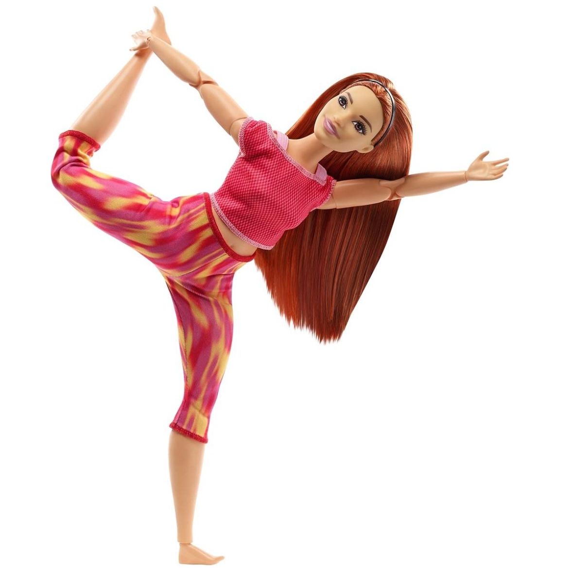 Barbie Fashion & Beauty Muñeca Día de Yoga Rojo