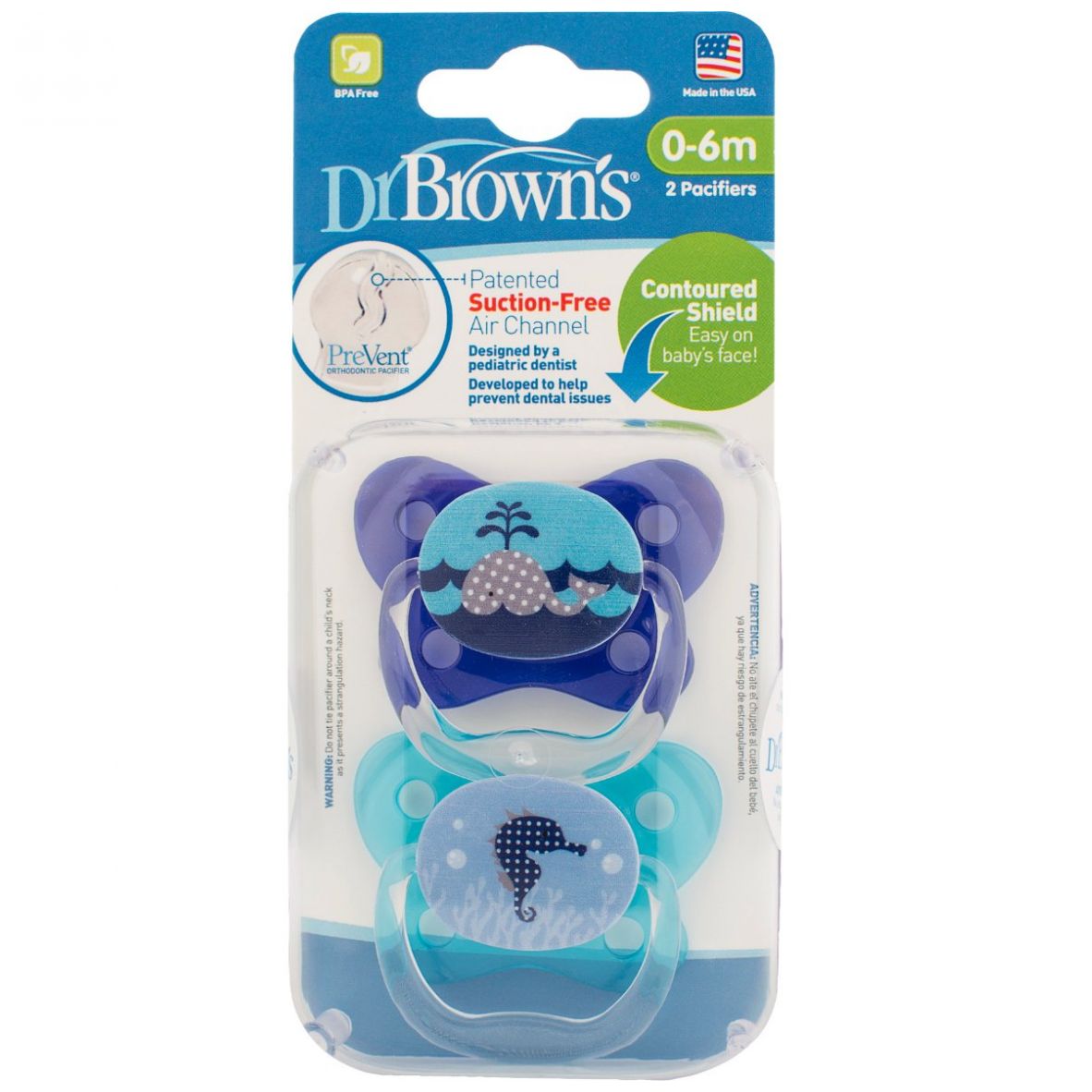 Chupón Prevent Etapa 1 - 2 Pack Dr. Brown´s