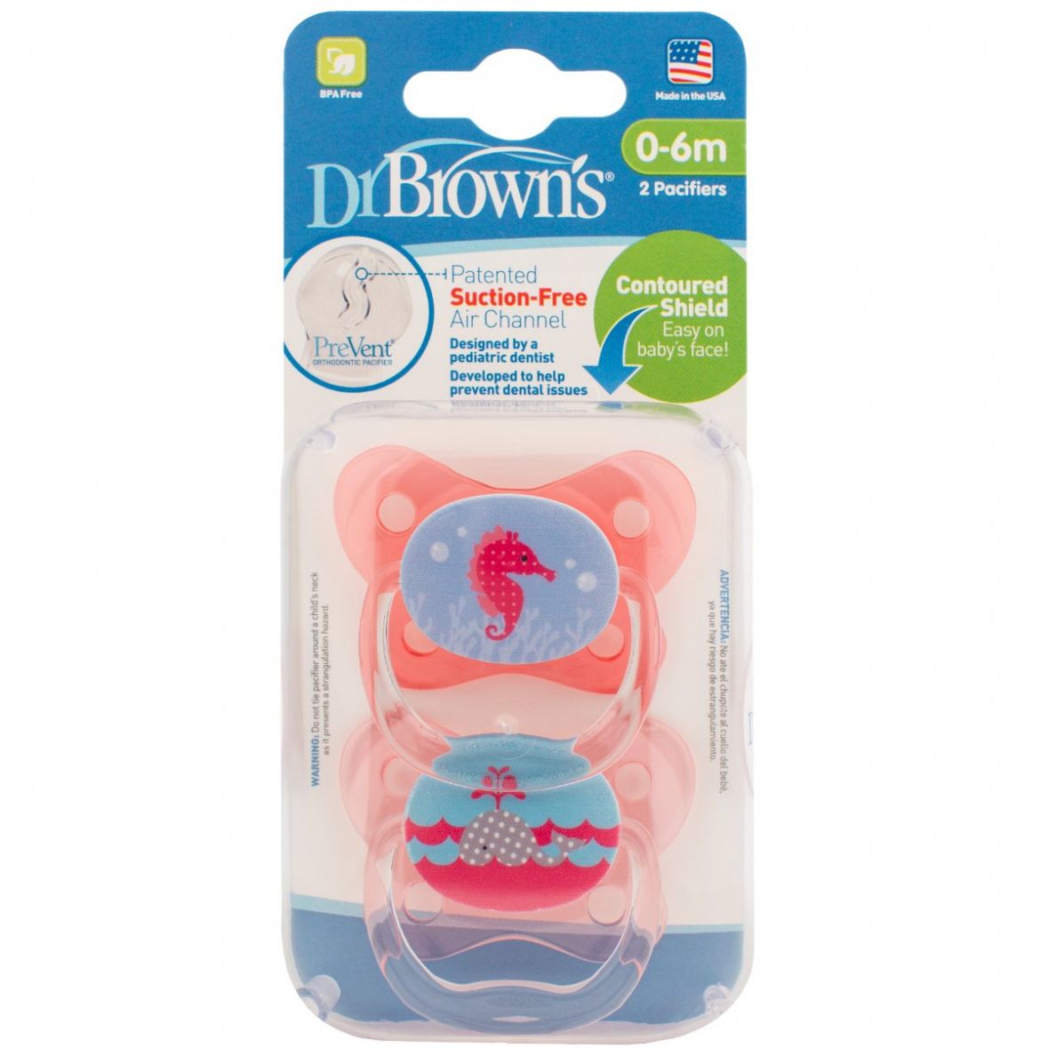Chupón Prevent Etapa 1 - 2 Pack Dr. Brown´s