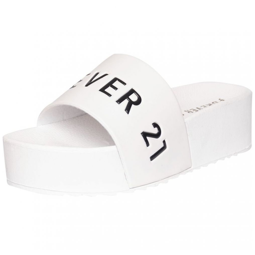 Sandalia Fleur con Plataforma Blanco Forever 21