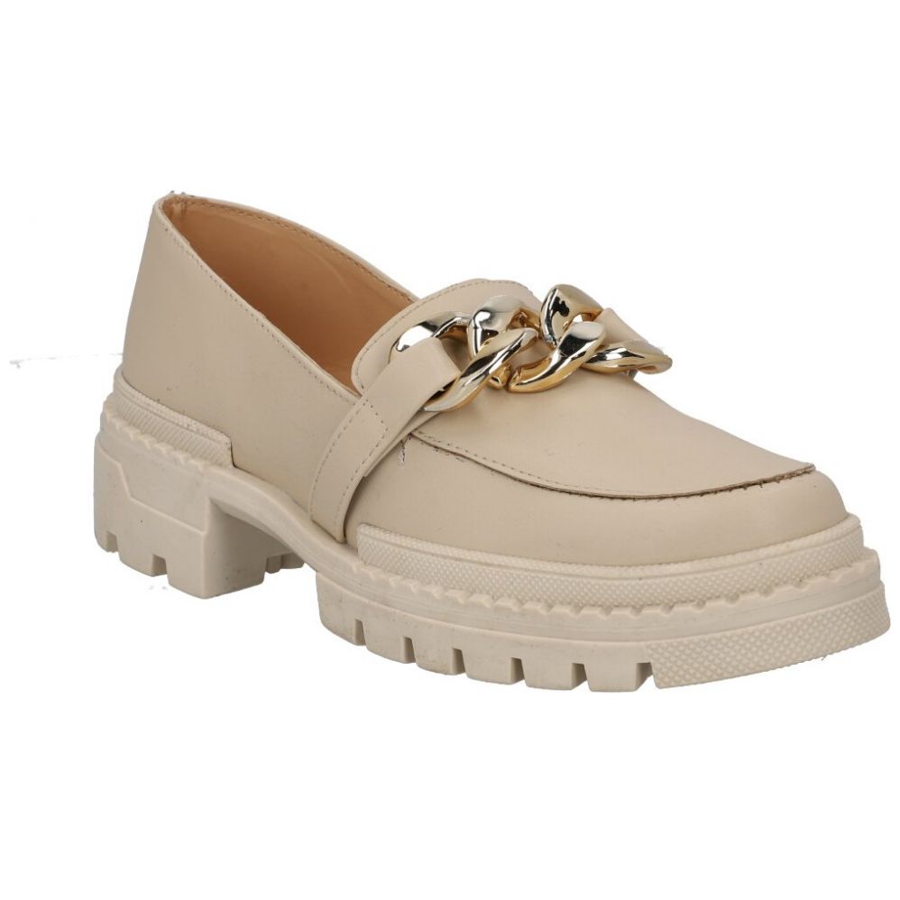 Zapato con Cadena Color Hueso Gianni Bini