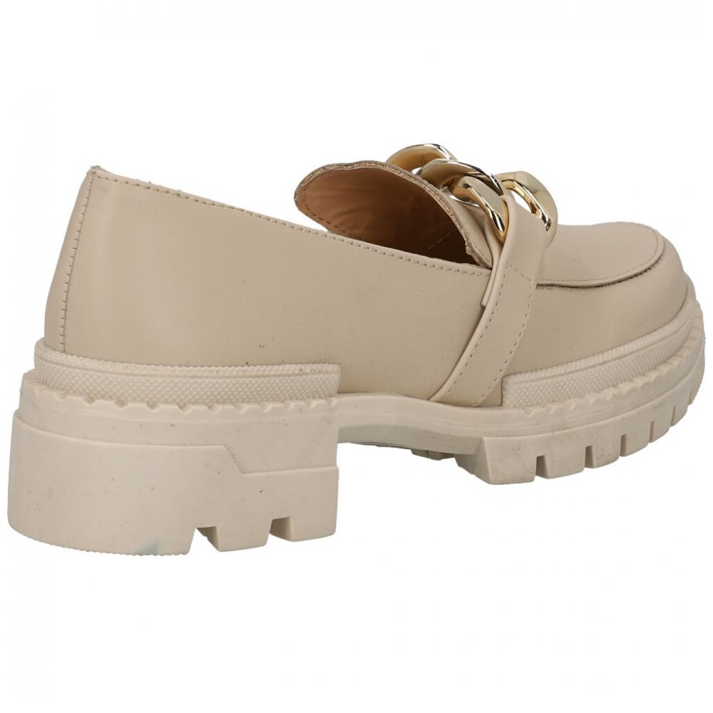 Zapato con Cadena Color Hueso Gianni Bini