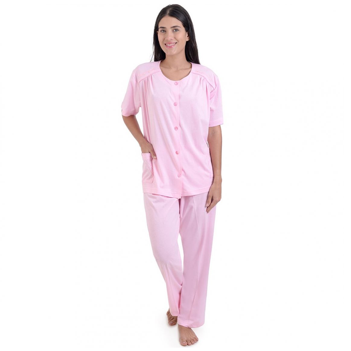 Pijama Chiffon Playera Manga Corta Y Pantalon  Night Stars
