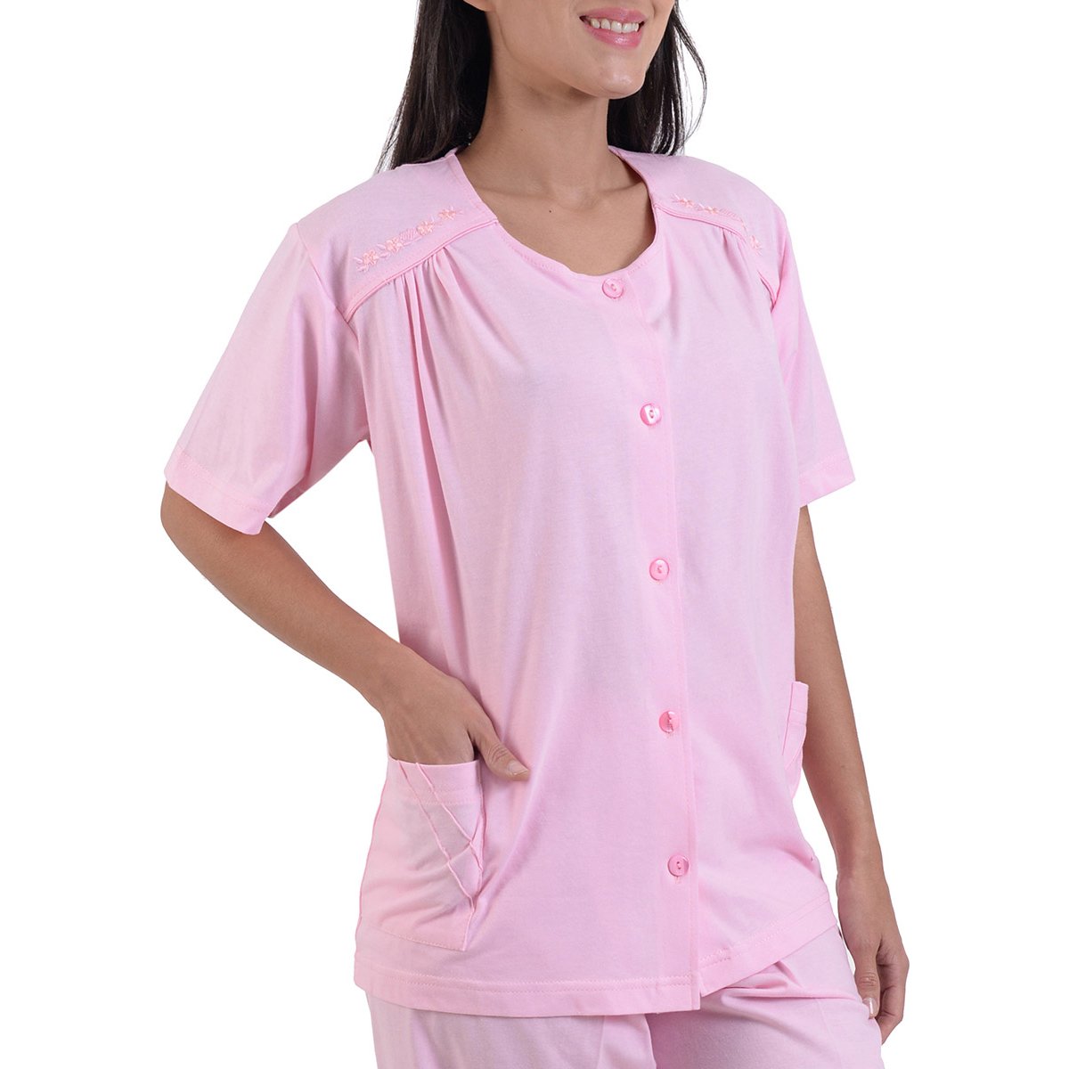 Pijama Chiffon Playera Manga Corta Y Pantalon  Night Stars
