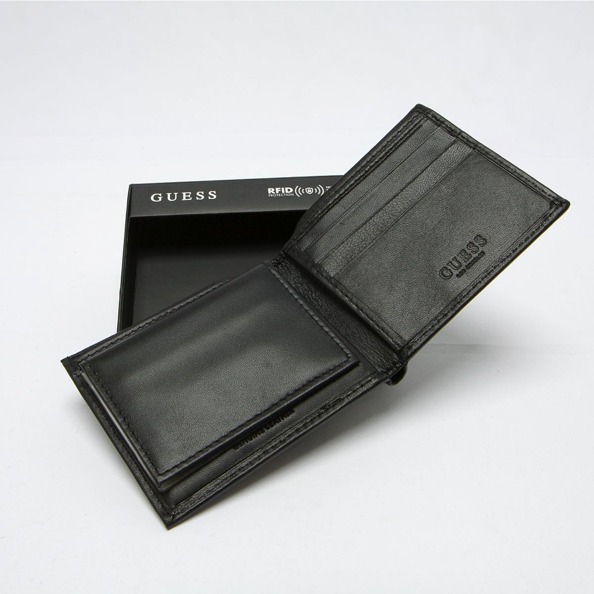 Billetera de Piel para Hombre con Protección Rfid Guess