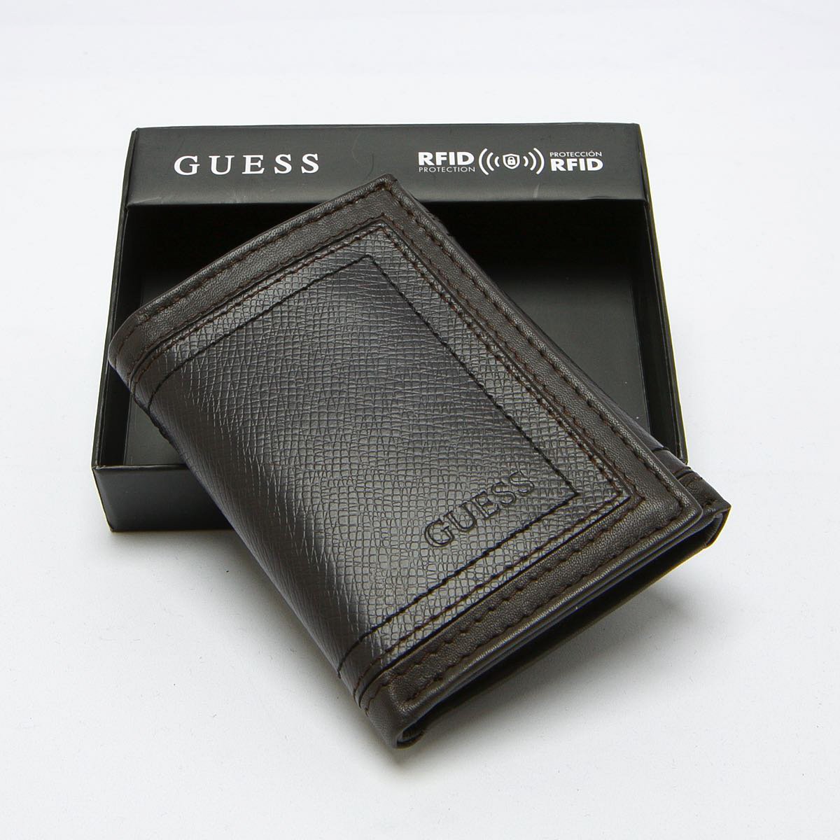Billetera de Piel para Hombre con Protección Rfid Guess