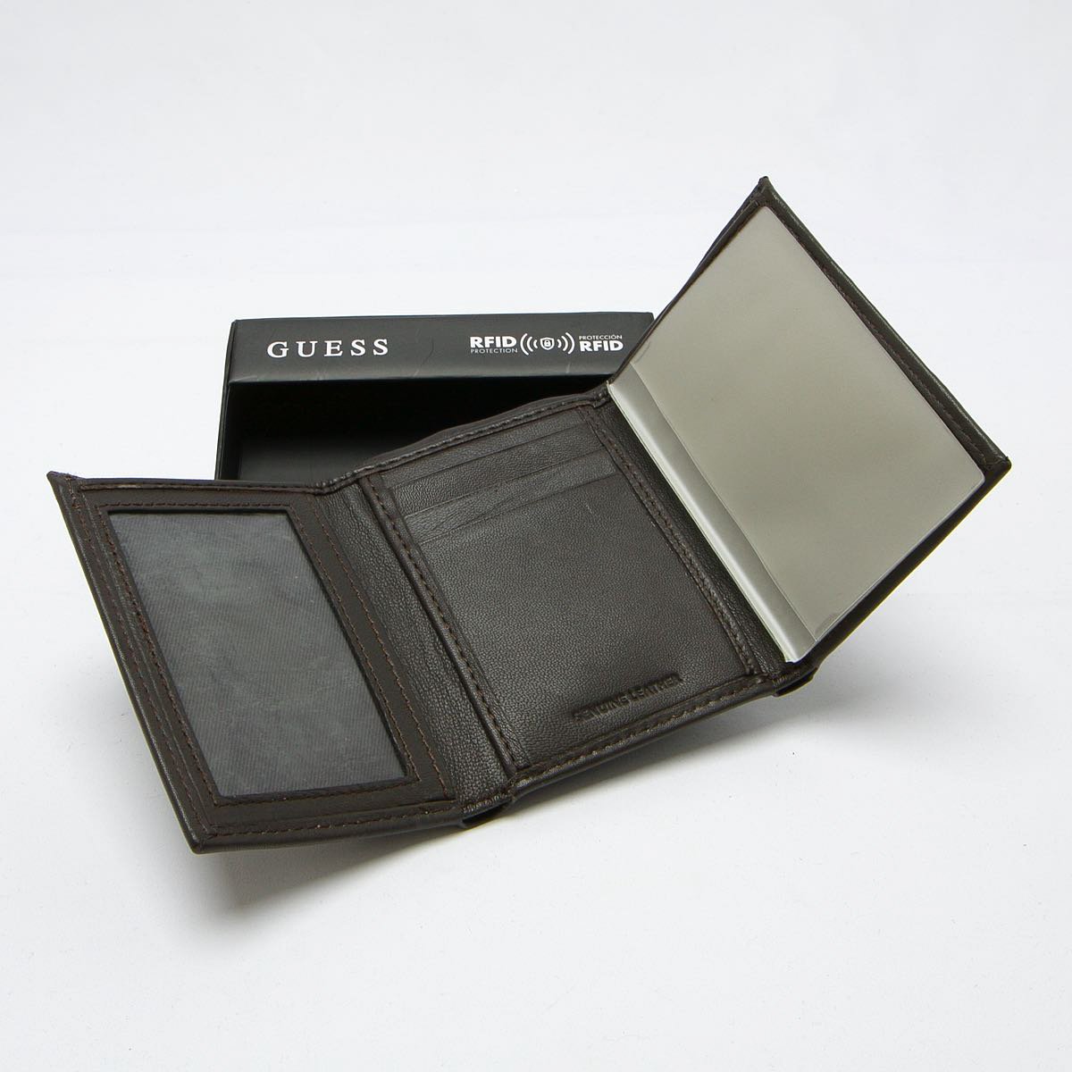 Billetera de Piel para Hombre con Protección Rfid Guess