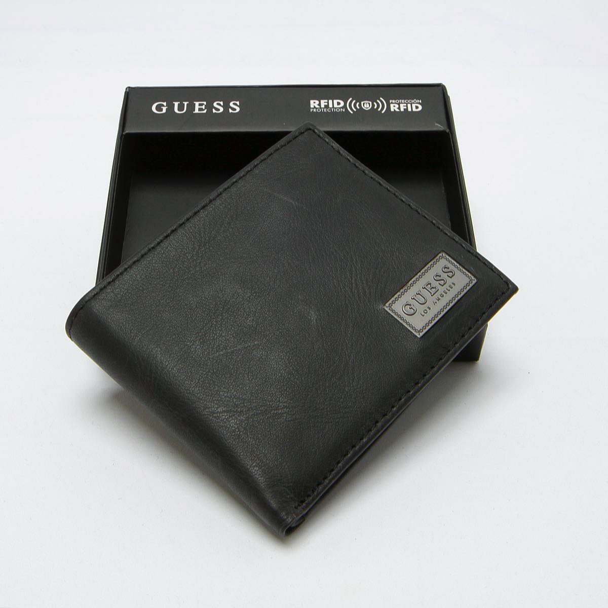 Billetera de Piel para Hombre con Protección Rfid Guess