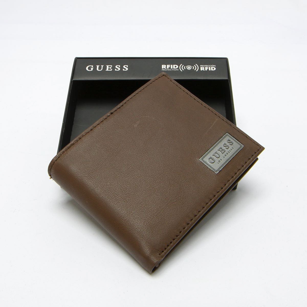 Billetera de Piel para Hombre con Protección Rfid Guess