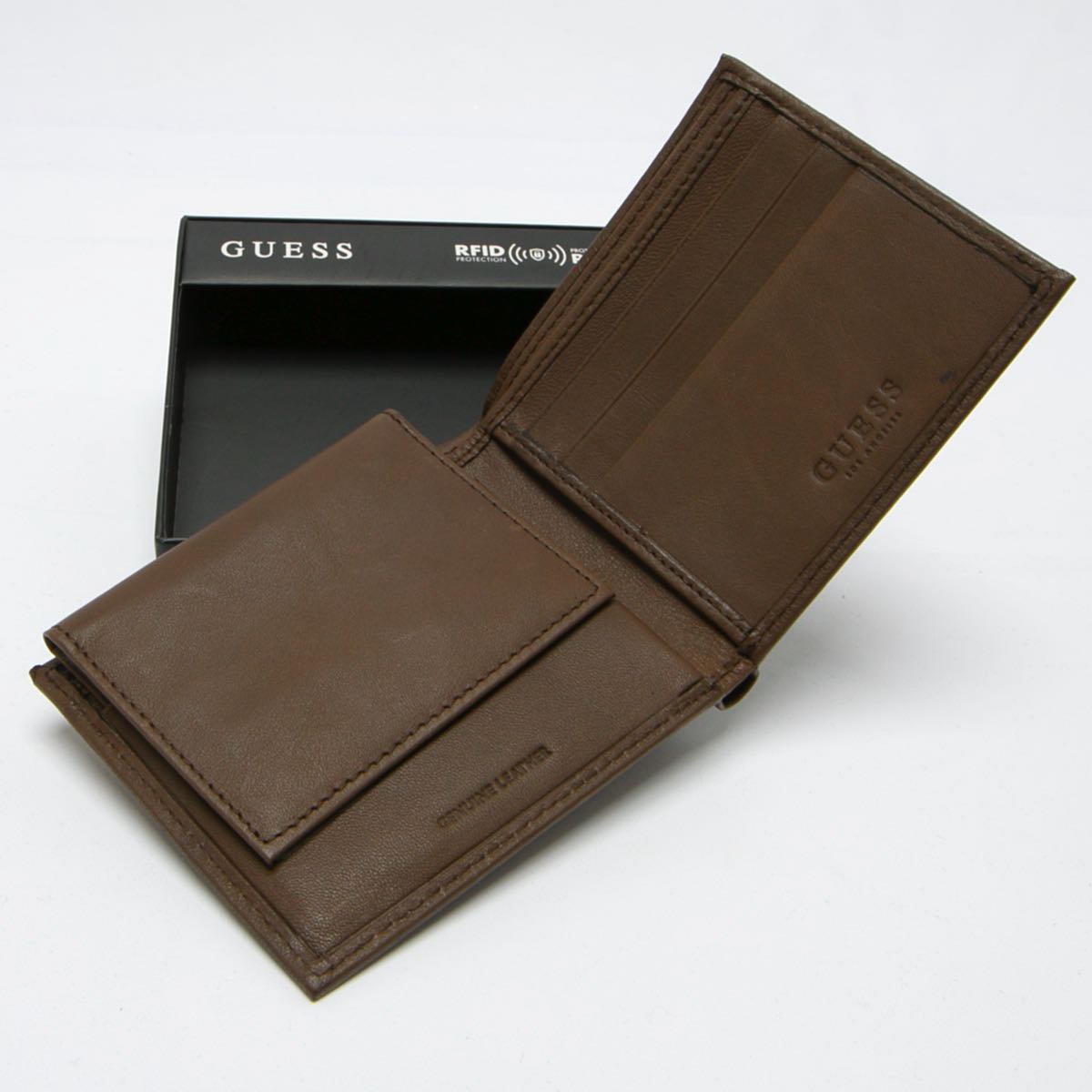 Billetera de Piel para Hombre con Protección Rfid Guess